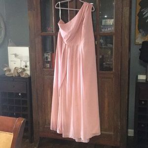 Unaltered ballet pink David’s bridal bridesmaid